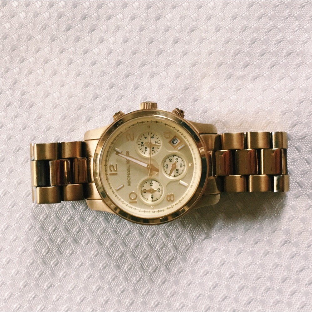 Classic Michael Kors Gold Runway watch